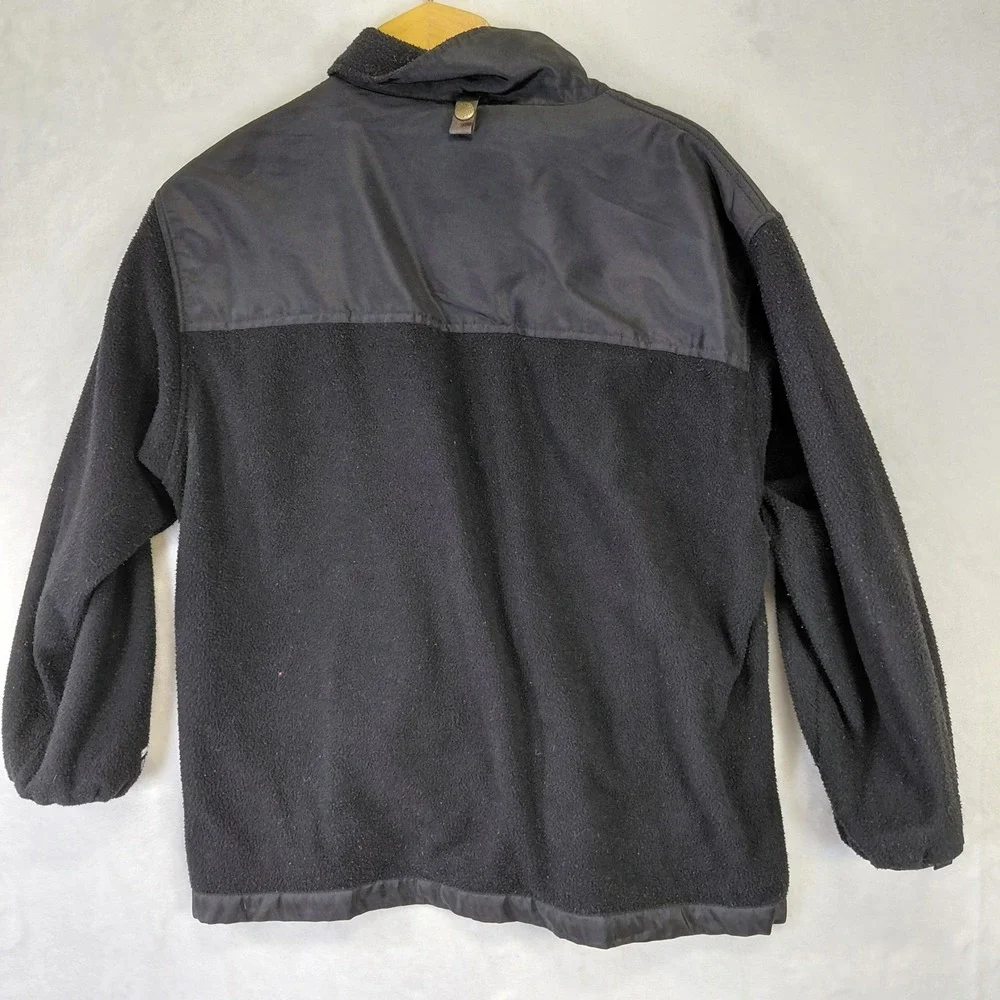 The North Face Gore Windstopper Fleece Jacket Black Mens Small Full Zip Denali